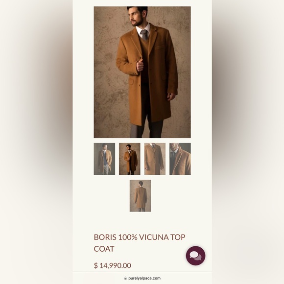 Brioni 100% VICUNA Gray  coat overcoat VOLGA - Picture 8 of 8
